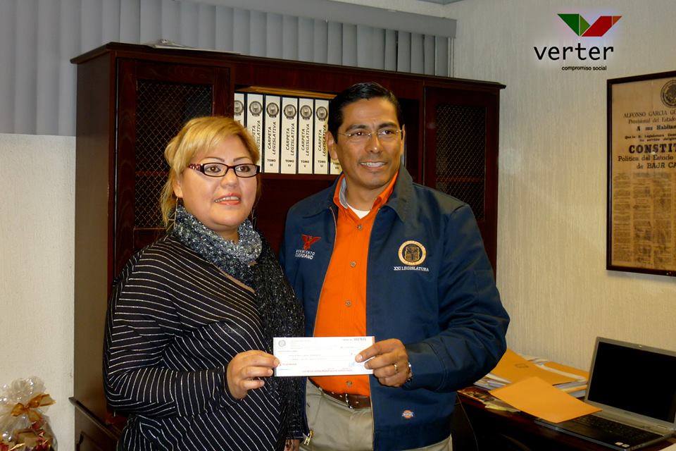 Donación del congreso legislativo de Mexicali BC